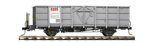 074-9455137 - 0m - Stahlwand-Hochbordwagen Fb 8517 grau, RhB, Ep. V